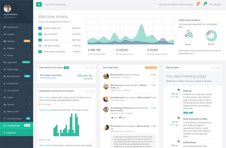 Inspinia - Bootstrap Admin Theme